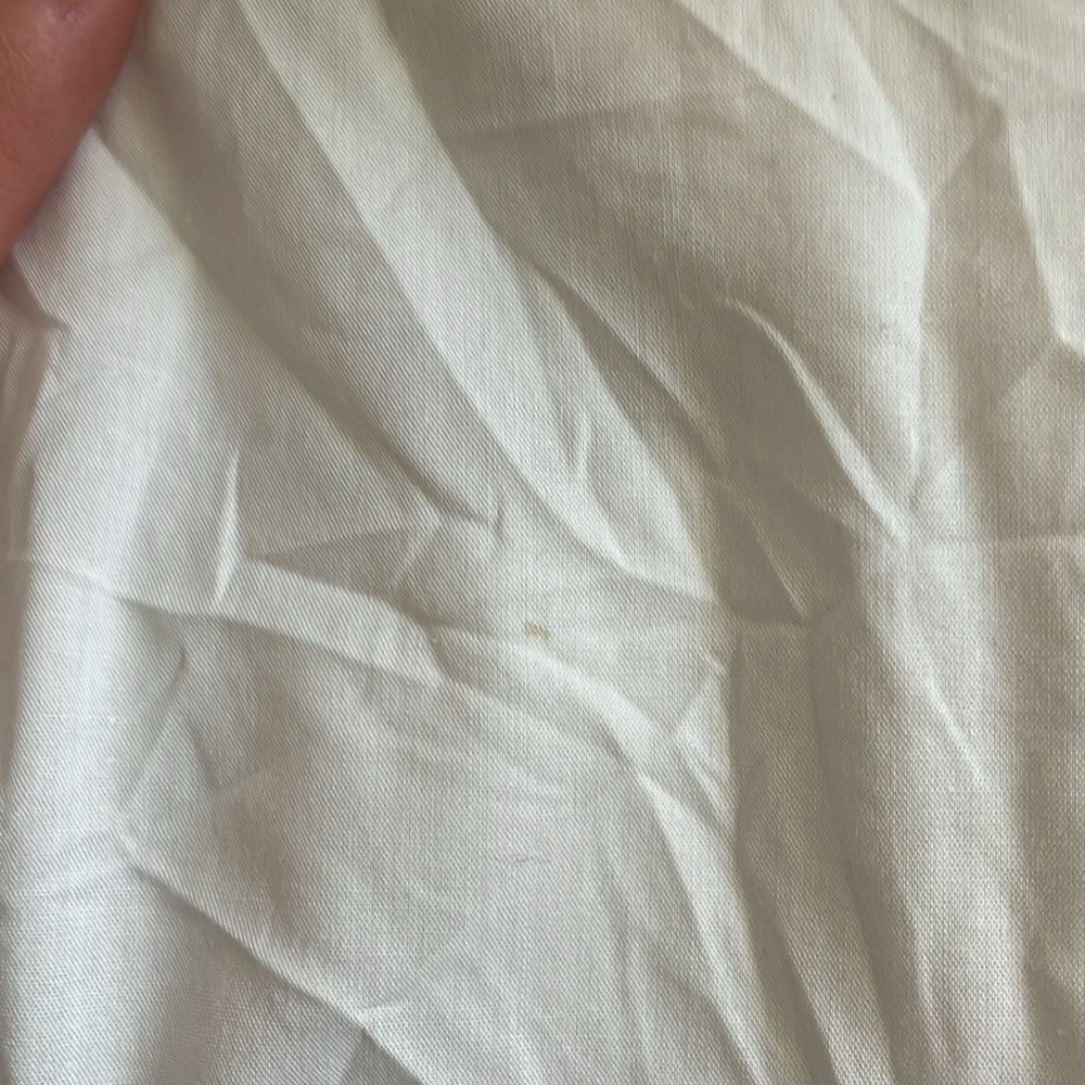 New With Defects J Crew Classic Fit Ruffle Collar Shirt White 4 - Picture 10 of 11